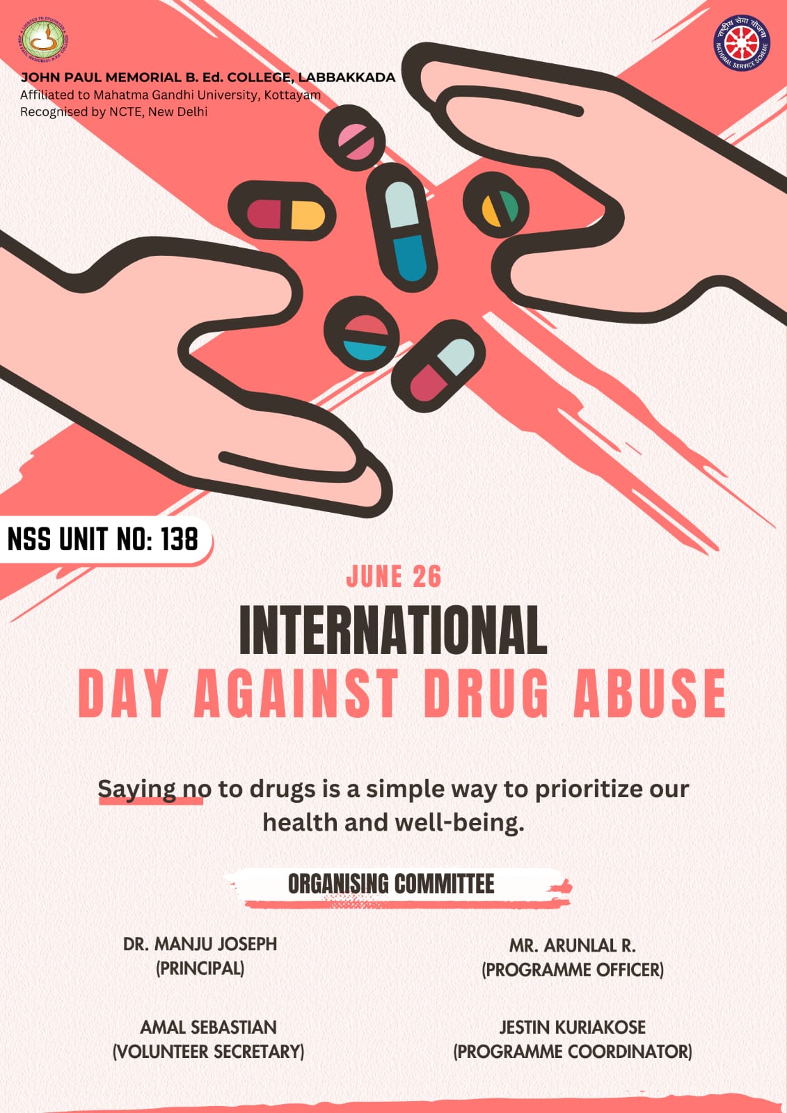 iNTERNATIONAL DAY AGAINST DRUG ABUSE
